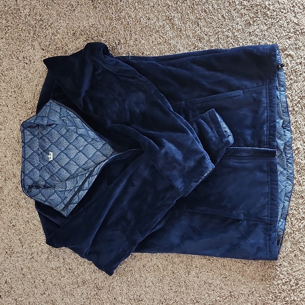 Peter Millar Reversible Golf Jacket Blue/White Size Large. Rain/Cold Use.